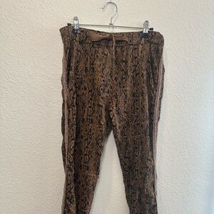 Brown Snakeskin Pants
